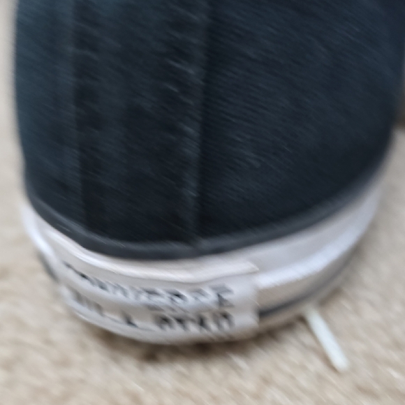 Converse Chuck Taylor Black and White High-Top Sneakers - Size 8.5 Men's - Picture 12 of 16